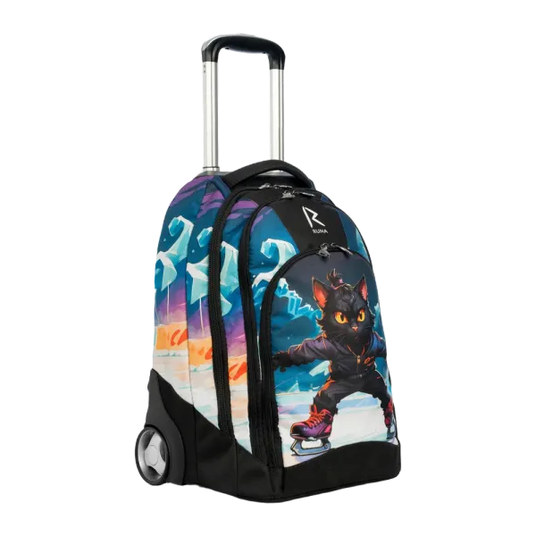 Сумка-рюкзак на колесиках «RUNA» Razor black